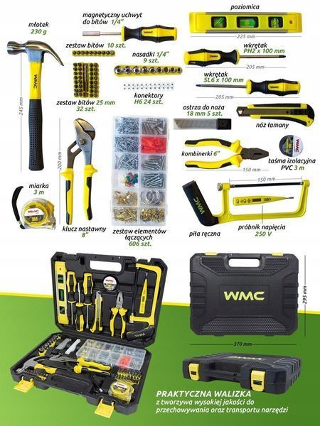 Набор инструментов 700 элементов WMC Tools многофункциональный 9990317675 фото