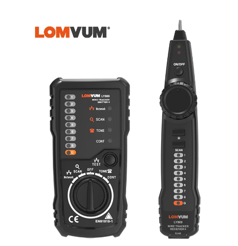 Тестер мережевого кабелю і провідний трекер LOMVUM RJ45 RJ11 4000149182510 фото