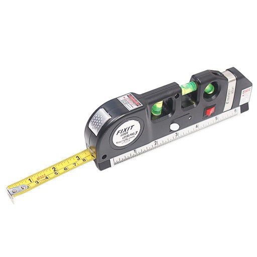 Лазерный уровень Fixit Laser Level Pro 3 в 1 лазерный уровень, жидкостный уровень, рулетка 6940910453 фото