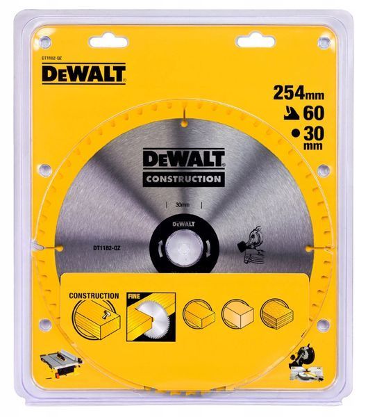 Пиляльний диск по дереву DeWalt DT1182 254 x 30 мм, 60 зубців 16363502297 фото