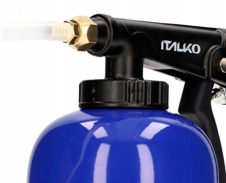 Пістолет для мастики та днища Italko з нижнім бачком 1 л і регулюванням (з зондом для порожнин) &mdash; Професійний антикорозійний пістолет 332277 фото