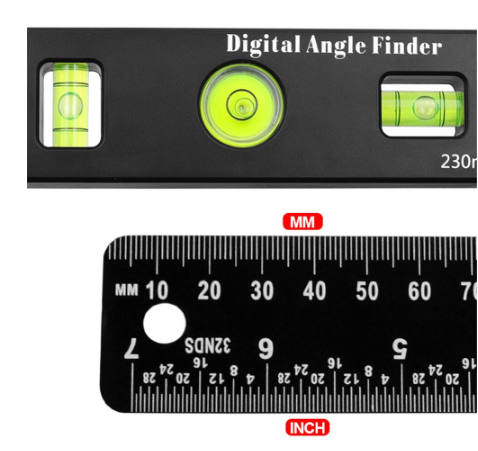 Транспортир кутовий цифровий 4 в 1 кутова лінійка, електронний гоніометр 230 мм 1005003211664683 фото
