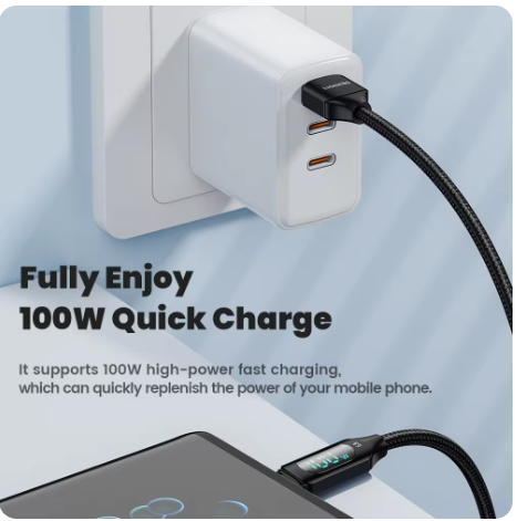 Кабель питания Toocki 100W USB Type C 2метра 1005005874174181 фото