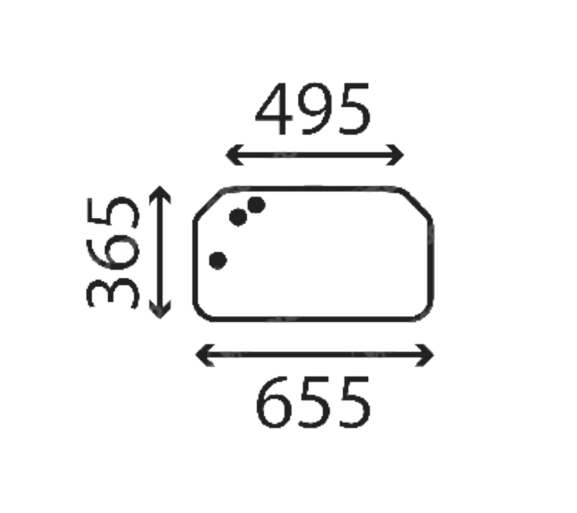 Стекло - заднее мини-погрузчика Bobcat S100, S130, S150, S160, S175, S185, S205, S220, S250, S300, S330 9317 фото