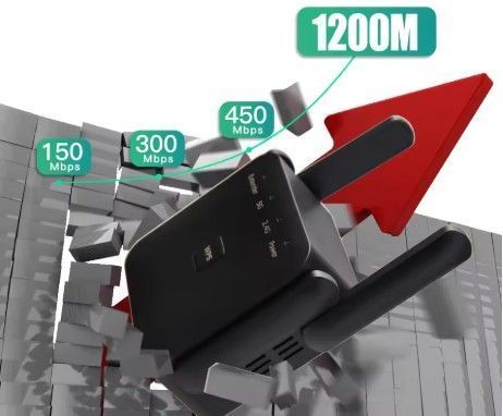 Підсилювач сигналу Wi-Fi 2.4G/5GHz Fenvi, 1200 Мбіт/с 769670 фото