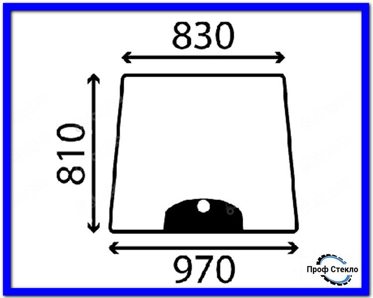 Стекло Kubota B2230DC, B2230HDBC, B2530DC, B2530HDBC, B3030HDBC ветровое стекло переднее 1275523694 фото