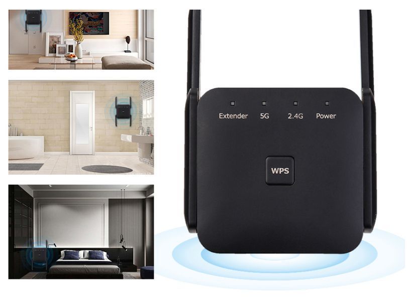Підсилювач сигналу Wi-Fi 2.4G/5GHz Fenvi, 1200 Мбіт/с 769670 фото