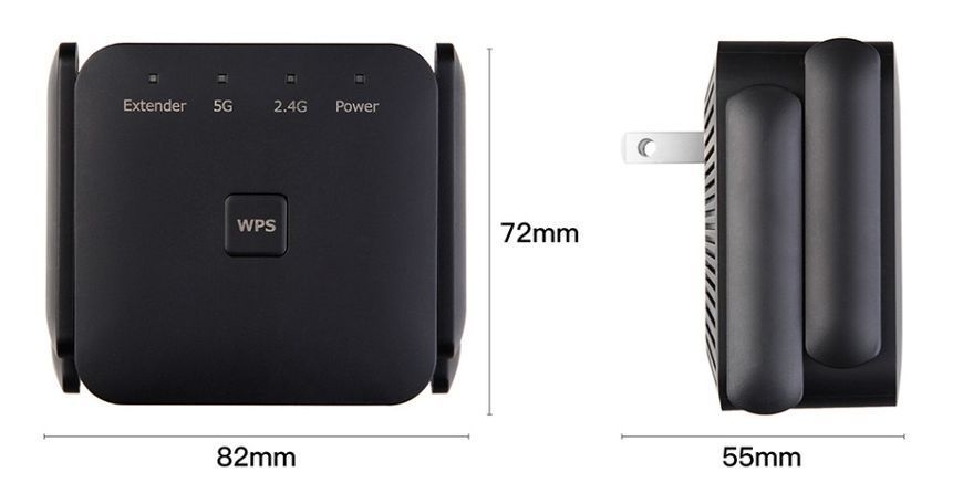 Підсилювач сигналу Wi-Fi 2.4G/5GHz Fenvi, 1200 Мбіт/с 769670 фото