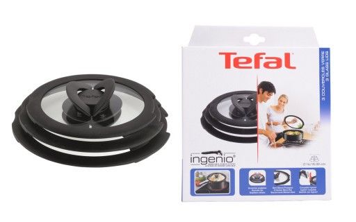 Комплект 3 кришок скляних 16/18/20см TEFAL INGENIO 9337486533 фото