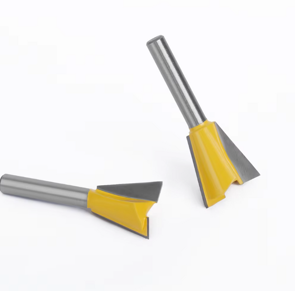 Набір фрез ластівчин хвіст 1/4&rdquo; 3/8&rdquo; 1/2&rdquo; 5/8&rdquo; 3/4&rdquo; 7.8" 1" (хвостовик 6 мм) з 7 шт. F546 фото