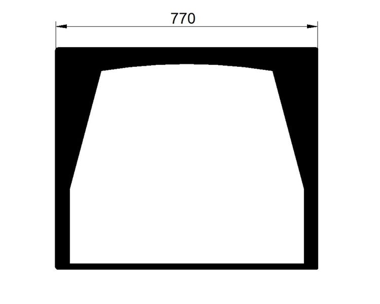 Скло до CAT TH336C, Deutz-Fahr Agrovector 37,6 37,7 (з 2013 року) — Дах 3153754 фото