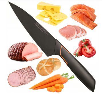 Нож шеф-повара Fiskars Edge 19 см (универсальный кухонный нож для мяса и овощей) 487388 фото