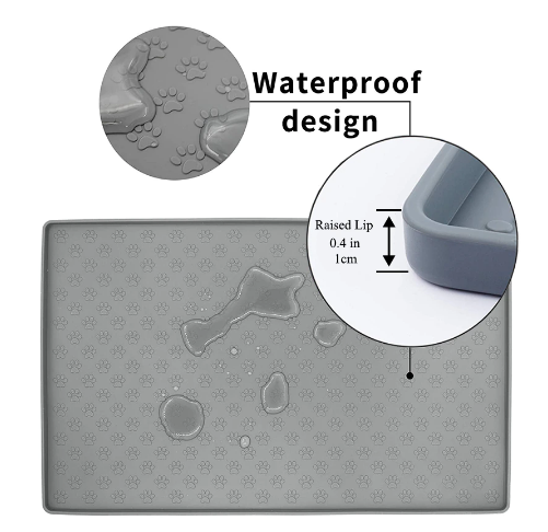 Силіконовий килимок під миску для годування домашніх тварин 48х30см 1005002367107621 фото