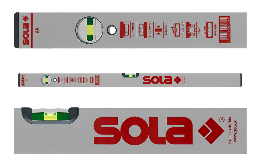 Алюмінієвий рівень SOLA AV 100 см 10031389103 фото