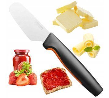 Лопатка для намазывания масла Fiskars 8 см (кухонный нож для масла, творога и джема) 487444 фото