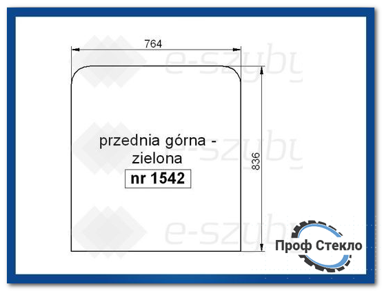 Скло екскаватор JCB JS130LC, JS130W, JS145W, JS160W, JS175W, JS180LC, JS200W - передня верхня JHN0178 7 1542 фото