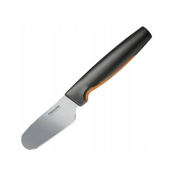 Лопатка для намазывания масла Fiskars 8 см (кухонный нож для масла, творога и джема) 487444 фото