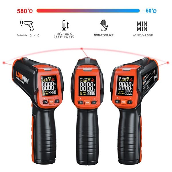 Промисловий термометр LR05 (-50 ~ 580 ° C, два режими) 32968760852-4 фото