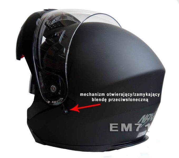 Мотоциклетный шлем NAXA FO3B / M Черный NAXAF03/B/M фото