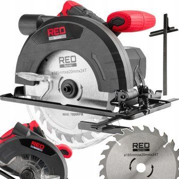 Ручна циркулярна пила Red Technic 2300 Вт (185 мм) 18023041875 фото