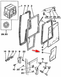 Стекло дверное нижнее экскаватора погрузчика Terex 750, 760, 850, 860, 865, 960, 965 - с 1994 до 1998 года. 3512933M1 фото 2