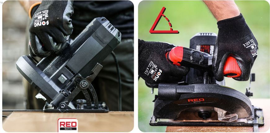 Ручна циркулярна пила Red Technic 2300 Вт (185 мм) 18023041875 фото