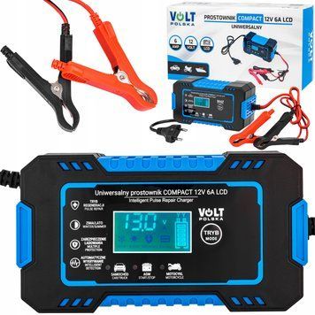 Випрямляч автоматичний VOLT COMFORT 12В 6А LCD з функцією ремонту 11446658425 фото