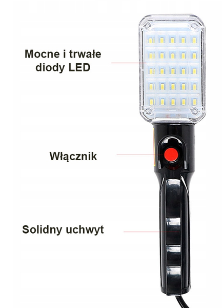 Ліхтар переноска, лампа світлодіодна 25 LED 230V 7830476561 фото