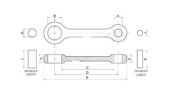Шатун для мотоциклів Honda CRF 450 R 09-12 HR 8682 84976 фото