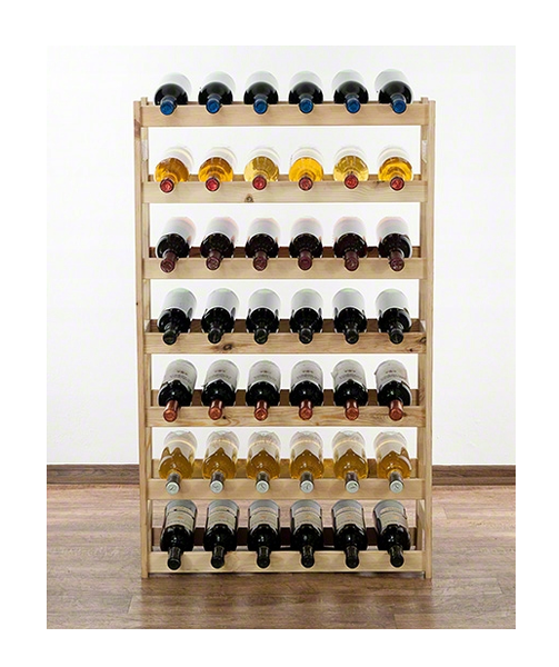 Винна полиця дерев'яна RW-1-42 на 42 пляшки (колір горіх) 11412197218G фото