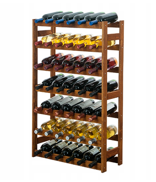 Винна полиця дерев'яна RW-1-42 на 42 пляшки (колір горіх) 11412197218G фото