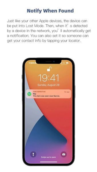 Мини-устройство GPS-трекер слежения Bluetooth для Apple Find My APP Smart Tag 674764 фото