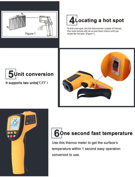 Промисловий термометр MG 700 (-50 ~ 750 ° C, два режими) 32949415983-1 фото