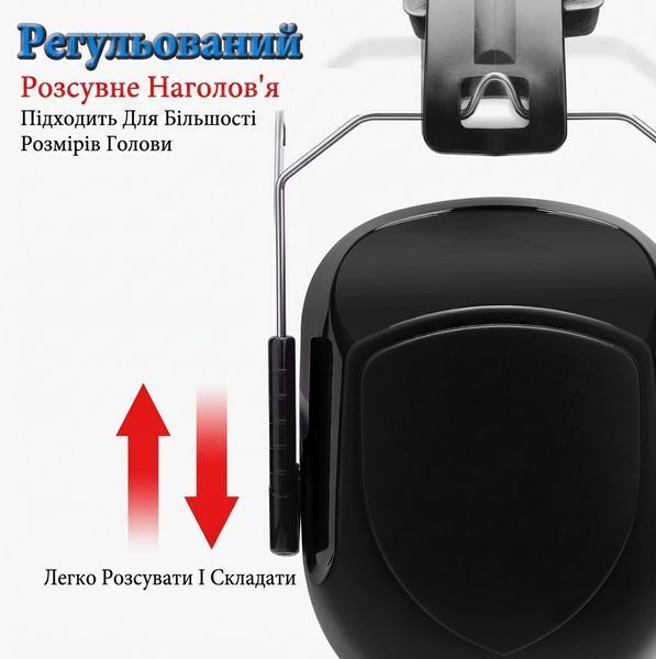 Протишумні навушники SNR 34dB &mdash; Регульовані захисні навушники для роботи та майстерні 041915 фото