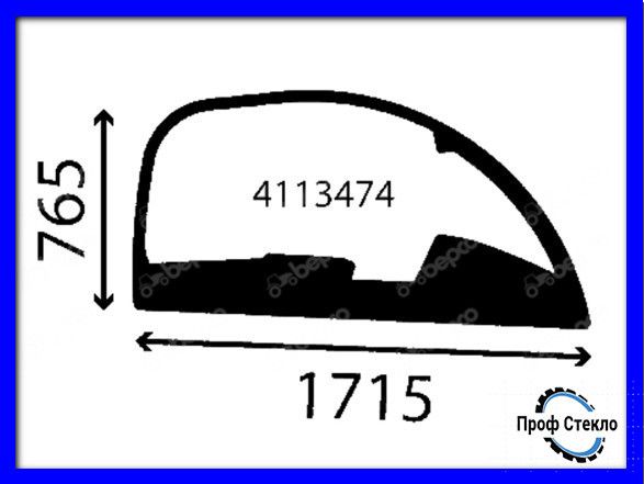 Скло право бічне вікно навантажувач Claas Scorpion 7044 7050 7055 9055 13044420 фото