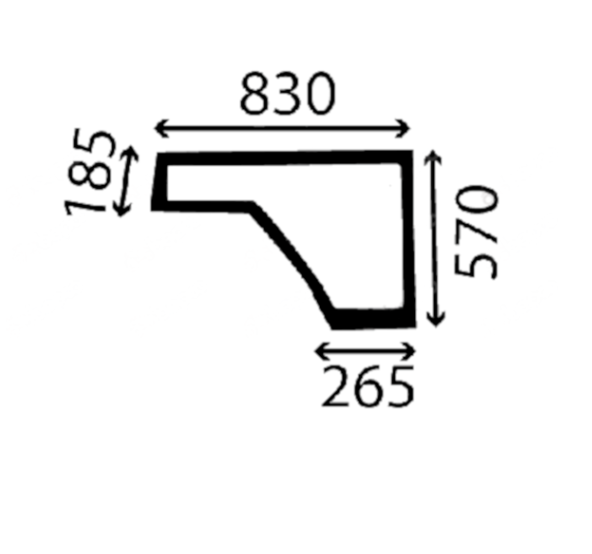 Скло бокове нижнє ліве екскаватора навантажувача Ford 555B, 555C, 555D, 575D, 655C, 655D, 675D 83992921 фото