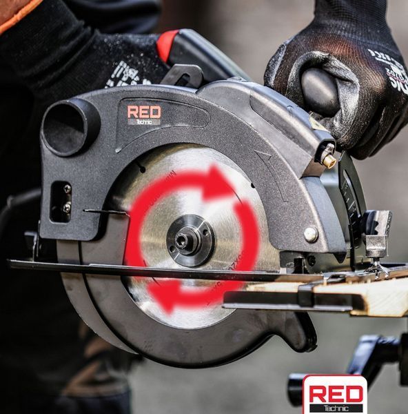 Ручна циркулярна пила Red Technic 2250 Вт (185 мм) 17840418327 фото
