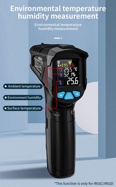 Промисловий термометр IR01D (-50 ~ 800 ° C, два режими) 32851052278-4 фото