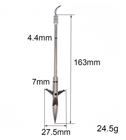 Дротик-гарпун для риболовлі, полювання, спорту з рогаткою 33015583818 фото