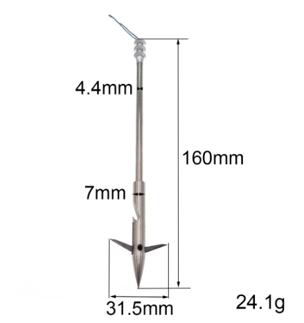 Дротик-гарпун для риболовлі, полювання, спорту з рогаткою 33015583818 фото