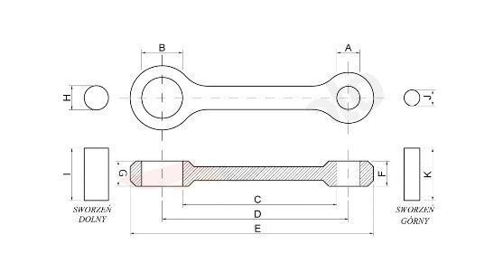 Шатун для мотоциклів Honda CR 80 86-02 CR 85 03-07 HR 8125 84980 фото
