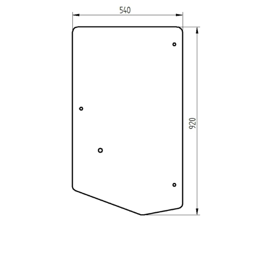 Стекло передняя правая дверь Bomag BW177D-3, BW213DH-3, BW161AD-4, BW202AD-4, BW203AD-4 2111 фото