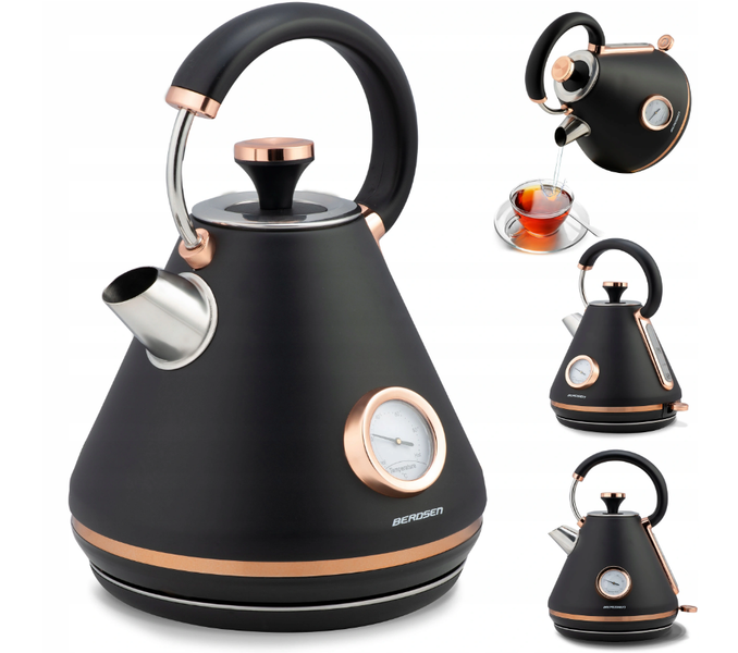 Чайник електричний бездротовий Berdsen BD-701 Electric Kettle Black 1.7 л 10865825992 фото