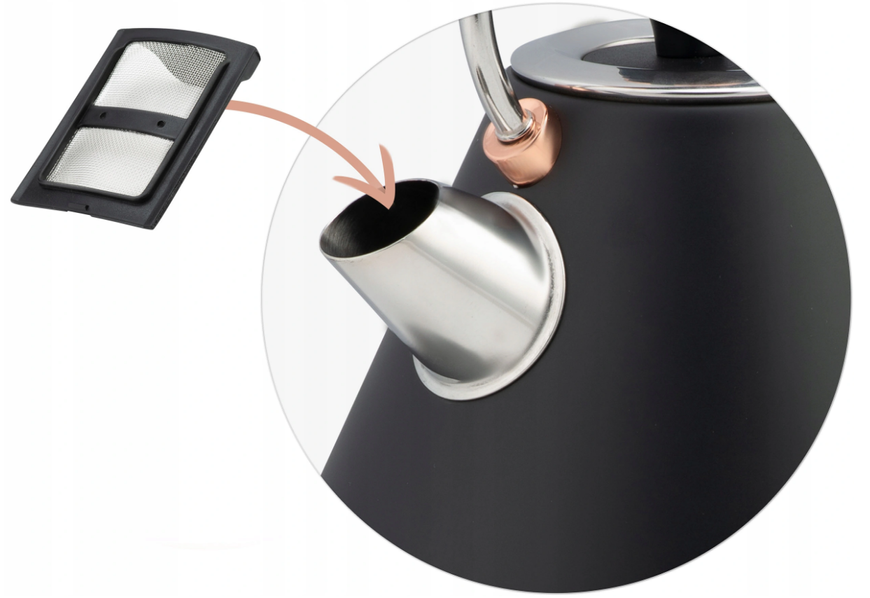 Чайник електричний бездротовий Berdsen BD-701 Electric Kettle Black 1.7 л 10865825992 фото