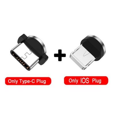 Магнітна головка USB- iOS та Type-C для зарядки iPhone 12, 11, Xiaomi, Samsung та інші 1005002231745991-7 фото