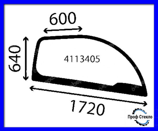 Скло право бічне вікно навантажувач Claas Scorpion 6030CP 13034700 фото