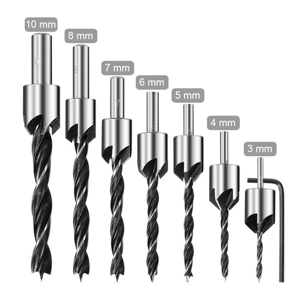 Набір свердла з зенкером по дереву 7 шт. 32999139539 фото