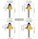Набор фрез кромочных калевочных с подшипником по дереву хвостовик 6.35 мм 4 шт F128-2 фото 2