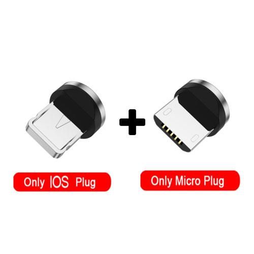 Магнитная головка USB- iOS и micro USB для зарядки iPhone 12, 11, Xiaomi, Samsung и другие 1005002231745991-8 фото