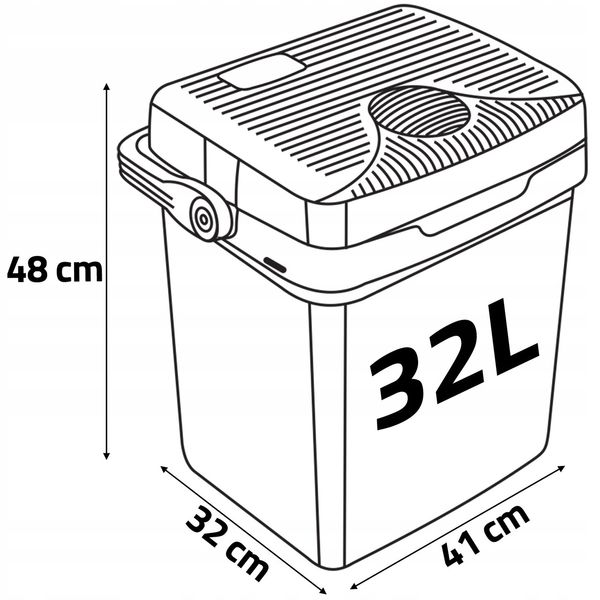 Холодильник туристический автомобилльный 12В / 230В USB 32Л 9083999428 фото